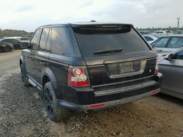 SALSF2D42BA711706 - 2011 LAND ROVER RANGE ROVE BLACK photo 3