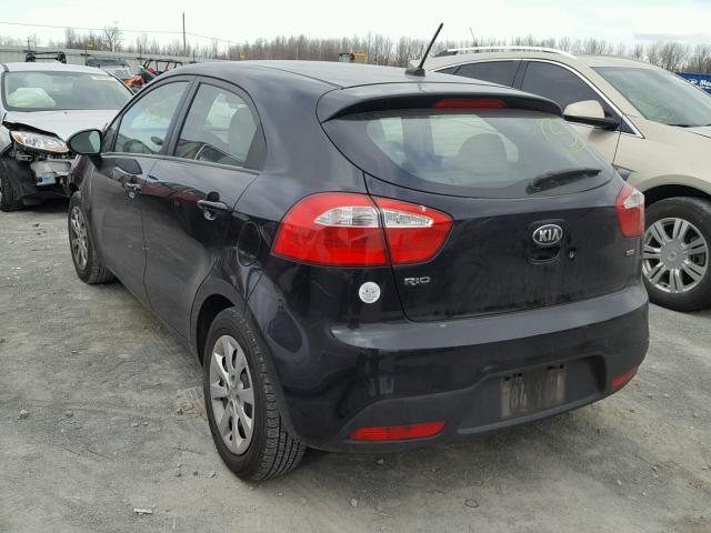 KNADM5A34D6192261 - 2013 KIA RIO LX BLACK photo 3