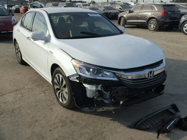 JHMCR6F39HC003690 - 2017 HONDA ACCORD HYB WHITE photo 1