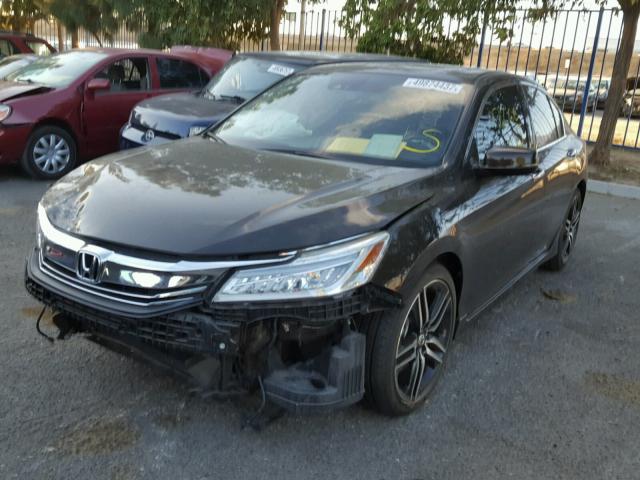 1HGCR3F91GA025151 - 2016 HONDA ACCORD TOU BROWN photo 2