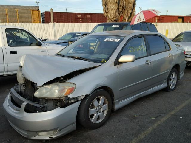 1NXBR32E93Z002055 - 2003 TOYOTA COROLLA CE SILVER photo 2