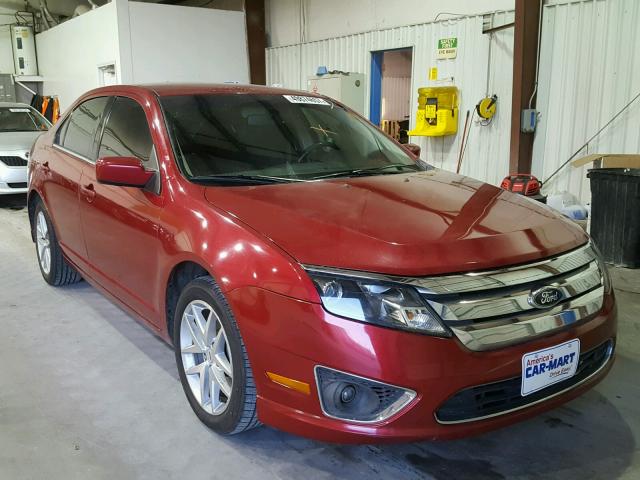 3FAHP0JG9CR317649 - 2012 FORD FUSION SEL RED photo 1
