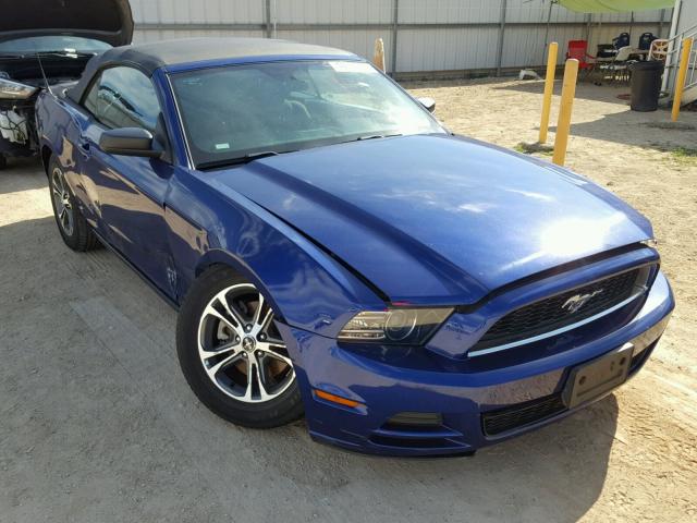 1ZVBP8EM6E5328657 - 2014 FORD MUSTANG BLUE photo 1