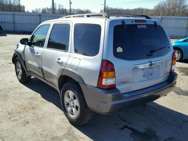 4F2YZ04134KM22852 - 2004 MAZDA TRIBUTE LX SILVER photo 3