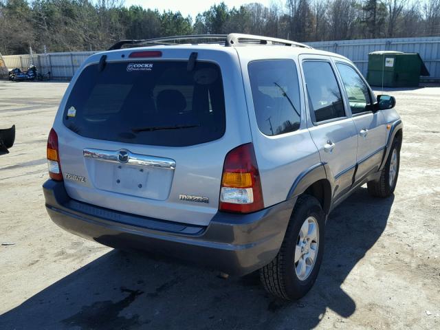 4F2YZ04134KM22852 - 2004 MAZDA TRIBUTE LX SILVER photo 4