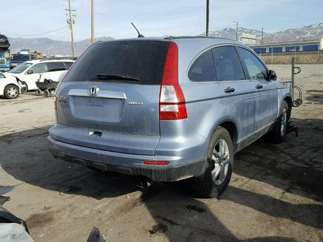 5J6RE4H55BL030638 - 2011 HONDA CR-V EX BLUE photo 4