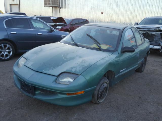 3G2JB5244XS845324 - 1999 PONTIAC SUNFIRE SE GREEN photo 2