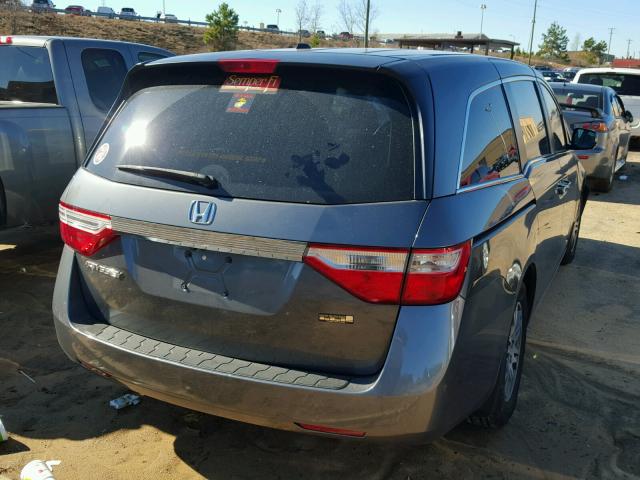 5FNRL5H61CB023930 - 2012 HONDA ODYSSEY EX GRAY photo 4