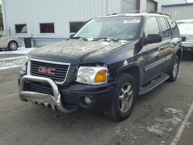 1GKDT13S822297347 - 2002 GMC ENVOY BLACK photo 2