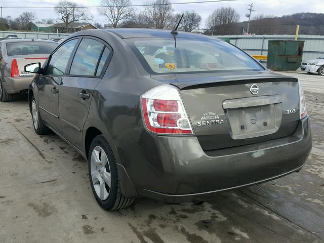 3N1AB61E67L663570 - 2007 NISSAN SENTRA 2.0 BROWN photo 3