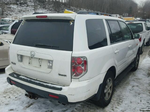 2HKYF18426H522428 - 2006 HONDA PILOT EX WHITE photo 4