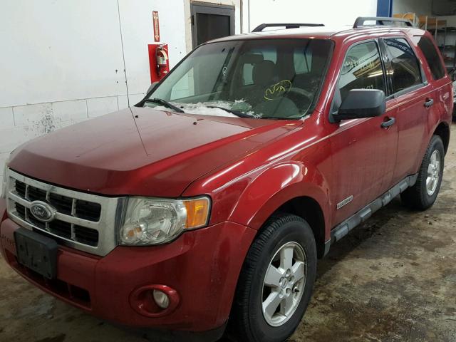 1FMCU03Z38KC64966 - 2008 FORD ESCAPE XLT RED photo 2