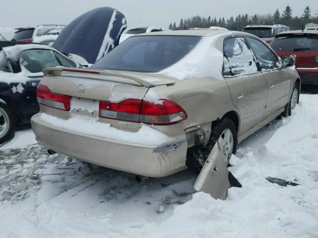 1HGCG165X1A800982 - 2001 HONDA ACCORD EX BEIGE photo 4