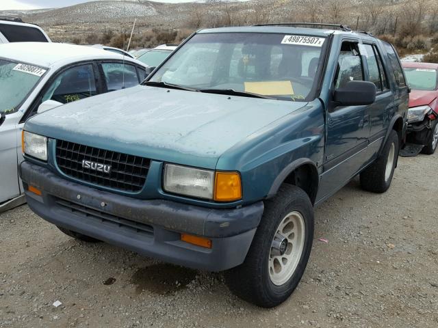 4S2CM58V4S4349225 - 1995 ISUZU RODEO S GREEN photo 2