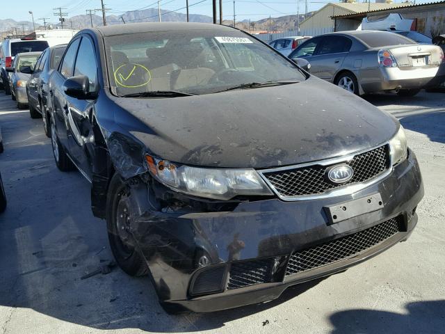 KNAFU4A28A5293766 - 2010 KIA FORTE EX BLACK photo 1