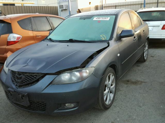 JM1BK32G891227619 - 2009 MAZDA 3 I GRAY photo 2