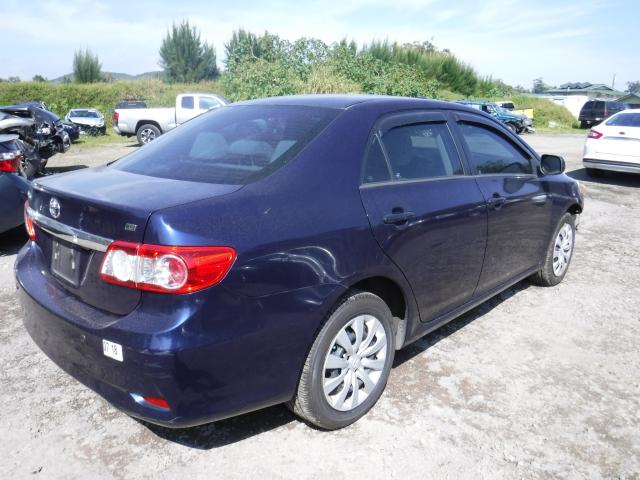 2T1BU4EE9CC796041 - 2012 TOYOTA COROLLA BA BLUE photo 4