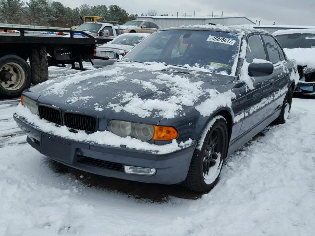 WBAGG8340YDN78009 - 2000 BMW 740 I AUTO GRAY photo 2