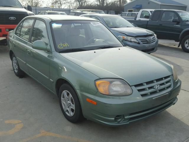 KMHCG45C55U600902 - 2005 HYUNDAI ACCENT GL GREEN photo 1