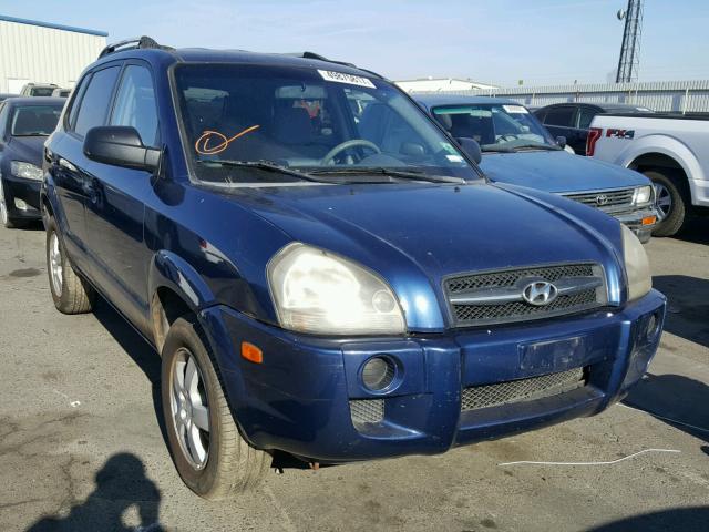 KM8JM12B15U107499 - 2005 HYUNDAI TUCSON GL BLUE photo 1