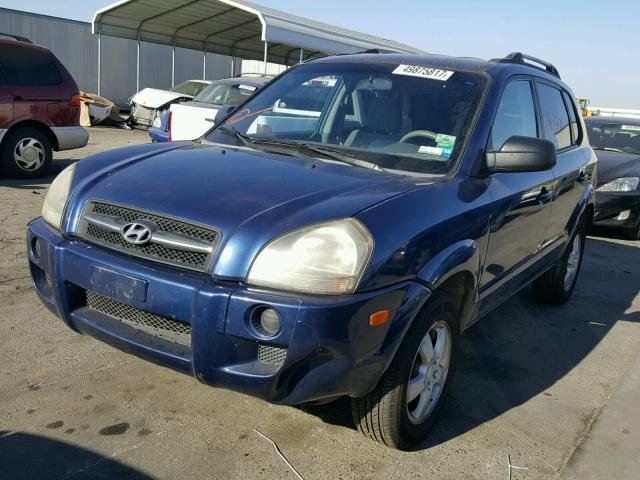 KM8JM12B15U107499 - 2005 HYUNDAI TUCSON GL BLUE photo 2