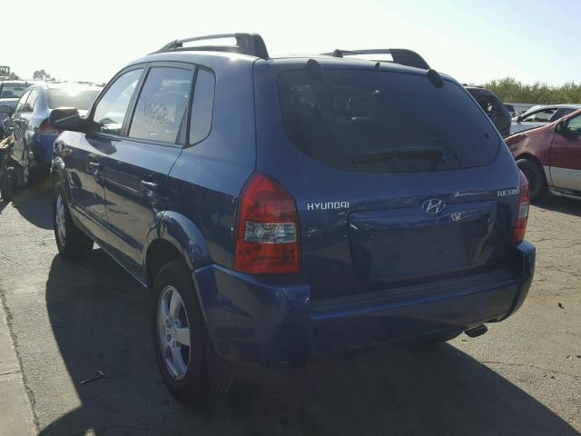 KM8JM12B15U107499 - 2005 HYUNDAI TUCSON GL BLUE photo 3