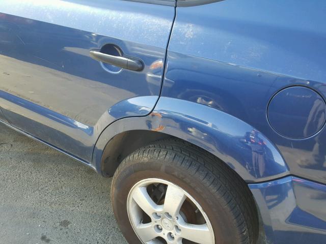 KM8JM12B15U107499 - 2005 HYUNDAI TUCSON GL BLUE photo 9