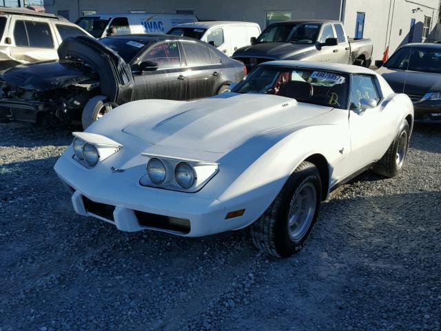 1Z37X7S432760 - 1977 CHEVROLET CORVETTE WHITE photo 2