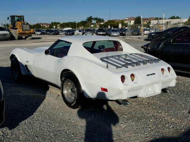 1Z37X7S432760 - 1977 CHEVROLET CORVETTE WHITE photo 3