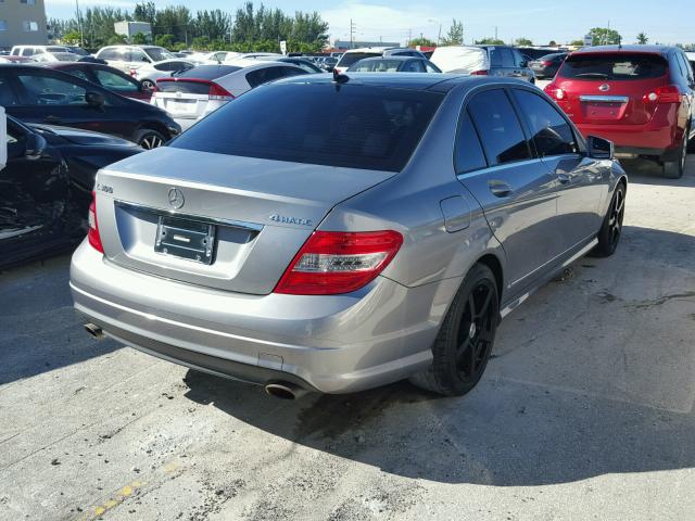 WDDGF8BB4AR108120 - 2010 MERCEDES-BENZ C 300 4MAT GRAY photo 4