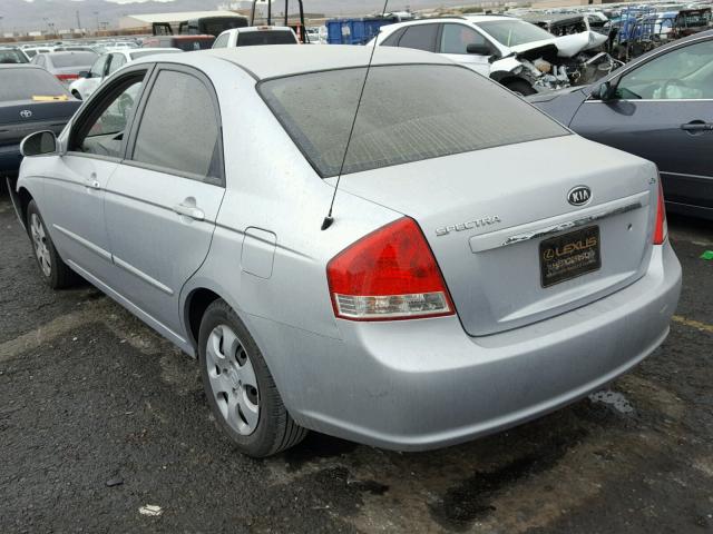 KNAFE122275464756 - 2007 KIA SPECTRA EX SILVER photo 3