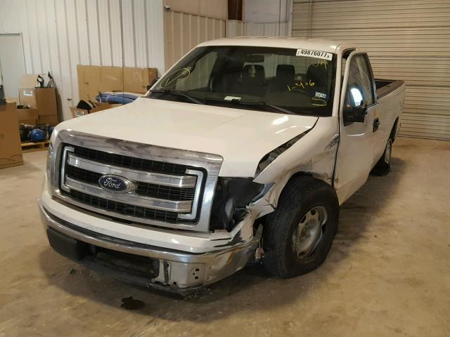 1FTNF1CFXEKD84939 - 2014 FORD F150 WHITE photo 2