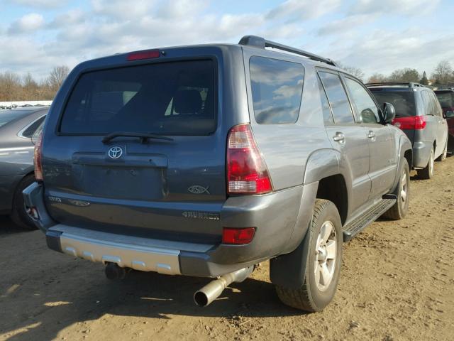 JTEBU14R340025598 - 2004 TOYOTA 4RUNNER SR GRAY photo 4