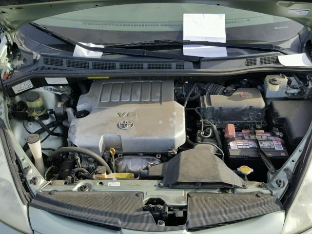 5TDZK22C57S044670 - 2007 TOYOTA SIENNA XLE GREEN photo 7