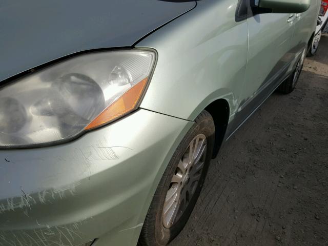 5TDZK22C57S044670 - 2007 TOYOTA SIENNA XLE GREEN photo 9