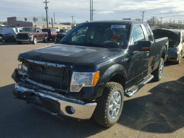 1FTFX1EF8EKE21792 - 2014 FORD F150 SUPER BLACK photo 2