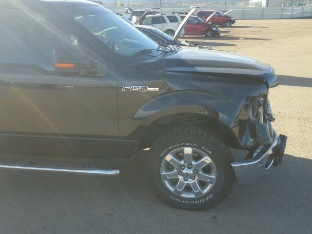 1FTFX1EF8EKE21792 - 2014 FORD F150 SUPER BLACK photo 9