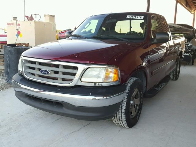 1FTRX17203NA64238 - 2003 FORD F150 BURGUNDY photo 2