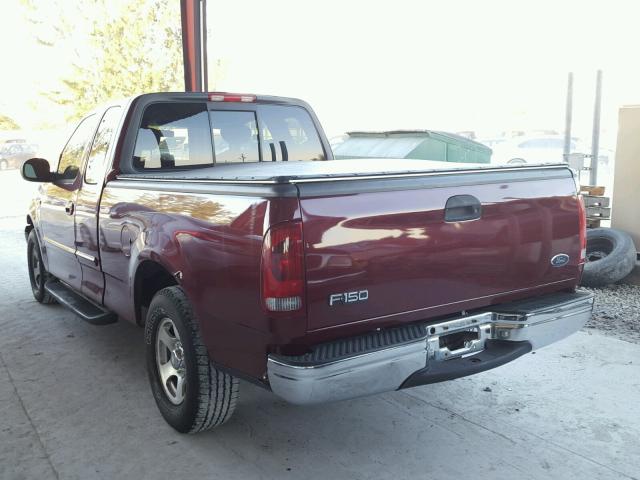 1FTRX17203NA64238 - 2003 FORD F150 BURGUNDY photo 3