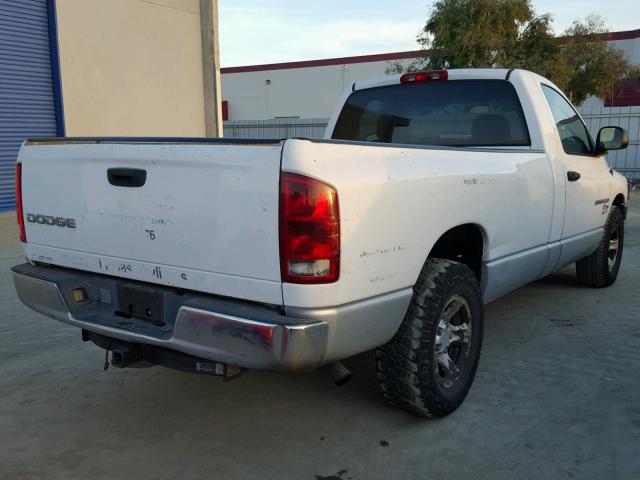 1D7HA16K83J512219 - 2003 DODGE RAM 1500 S WHITE photo 4