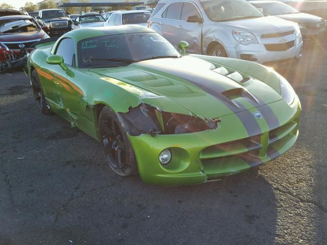 1B3JZ69Z28V200540 - 2008 DODGE VIPER SRT- GREEN photo 1