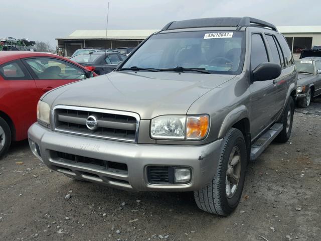 JN8DR09X33W703394 - 2003 NISSAN PATHFINDER GRAY photo 2