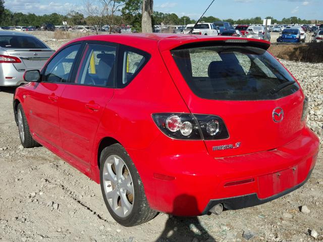 JM1BK143471632520 - 2007 MAZDA 3 HATCHBAC RED photo 3