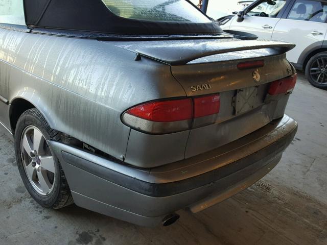 YS3DF78K427008491 - 2002 SAAB 9-3 SE GRAY photo 9