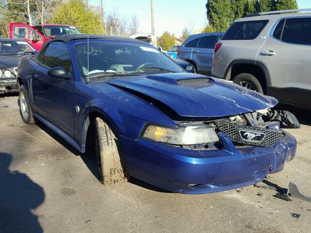 1FAFP45X84F163698 - 2004 FORD MUSTANG GT BLUE photo 1