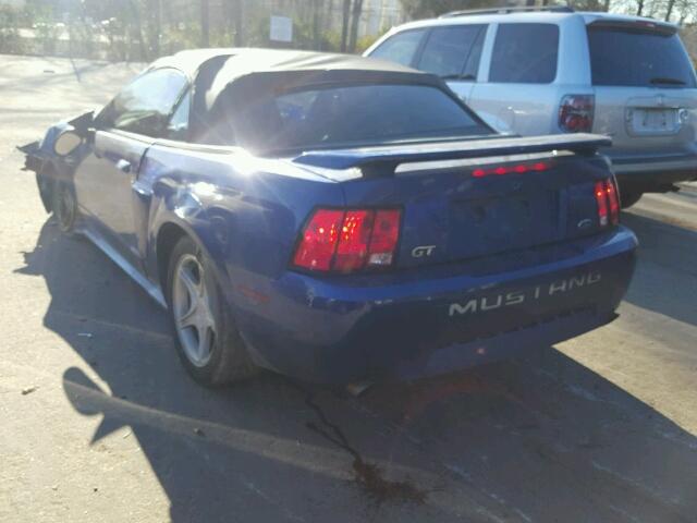 1FAFP45X84F163698 - 2004 FORD MUSTANG GT BLUE photo 3