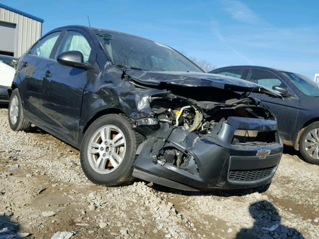 1G1JC5SH0E4160173 - 2014 CHEVROLET SONIC LT GRAY photo 1