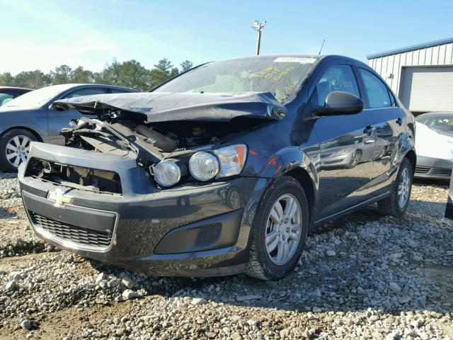 1G1JC5SH0E4160173 - 2014 CHEVROLET SONIC LT GRAY photo 2