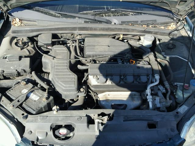 2HGES16562H516663 - 2002 HONDA CIVIC LX GREEN photo 7