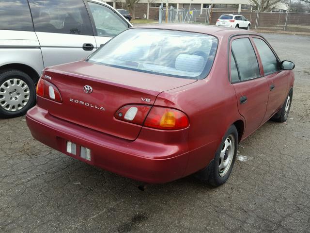 1NXBR12E2YZ382898 - 2000 TOYOTA COROLLA VE BURGUNDY photo 4